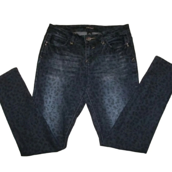 Roz & Ali leopard print stretch jeans 14W - Picture 1 of 10